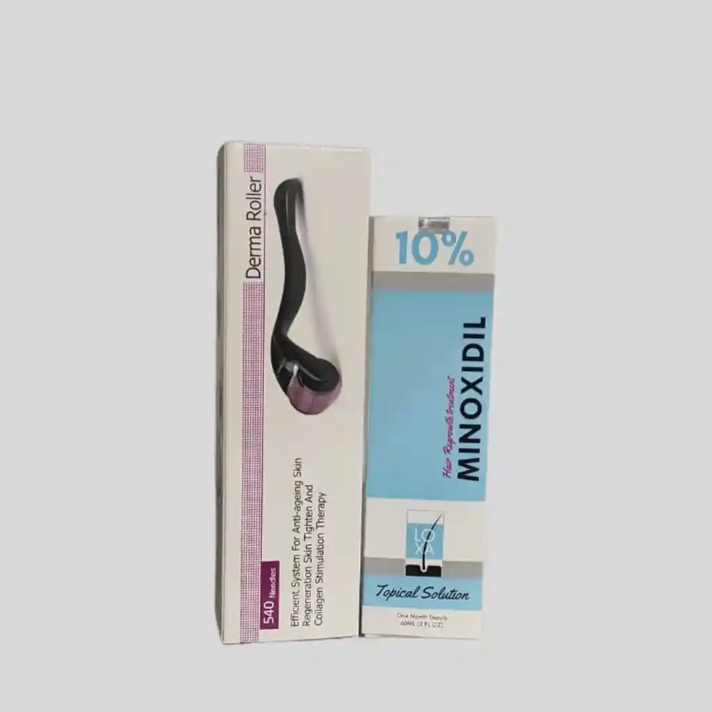 Kit Dermarroler - Minoxidil Loxa 10%