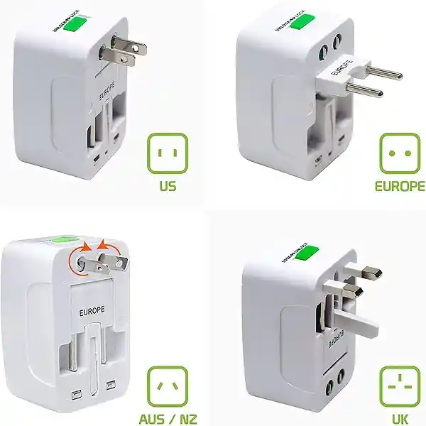 Convertidor Europeo Viajero Adaptador Universal Plug Adapter Travel