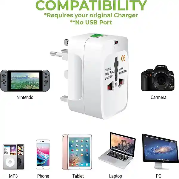 Convertidor Europeo Viajero Adaptador Universal Plug Adapter Travel