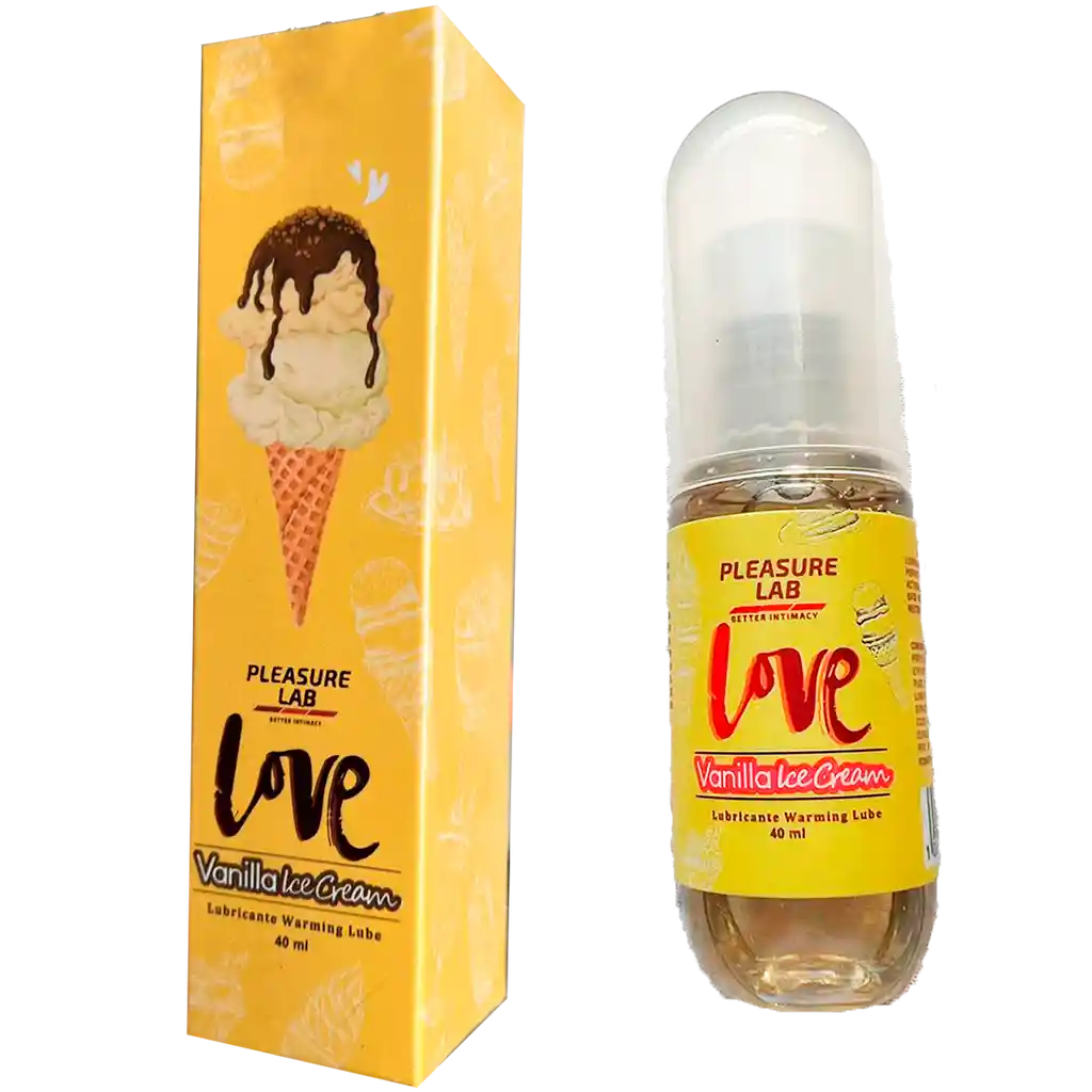 Helado Lub Caliente Comestible Lubricante Pleasure Lab