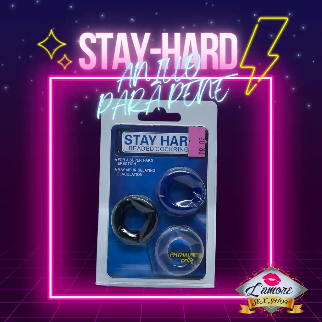 Stay Hard Anillos