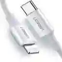 Lightning Cable Usb-C Am/M De Goma De 2 M (Blanco)