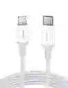Lightning Cable Usb-C Am/M De Goma De 2 M (Blanco)