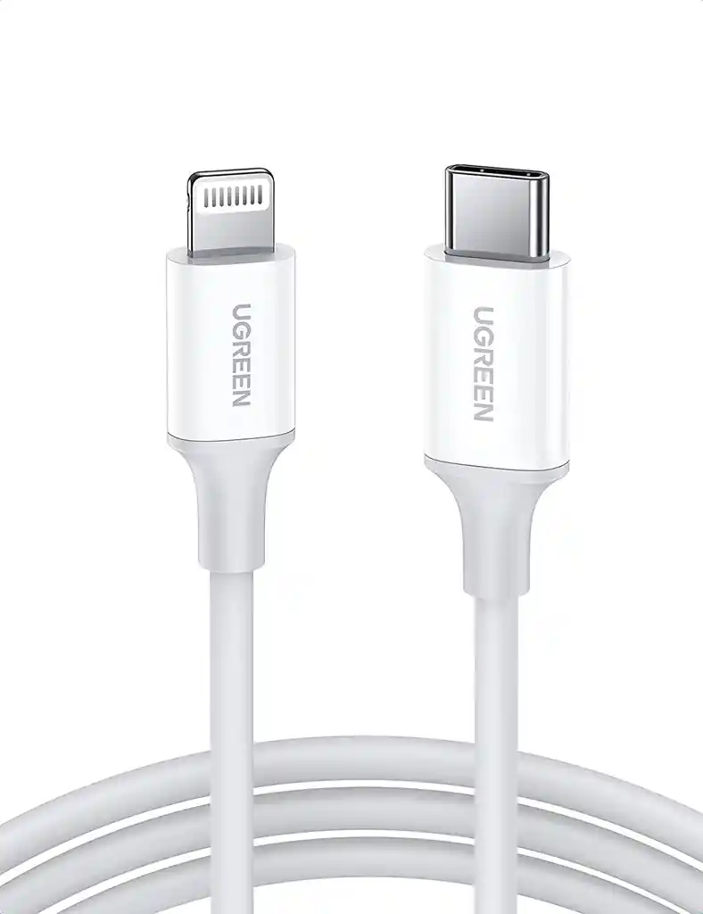 Lightning Cable Usb-C Am/M De Goma De 2 M (Blanco)