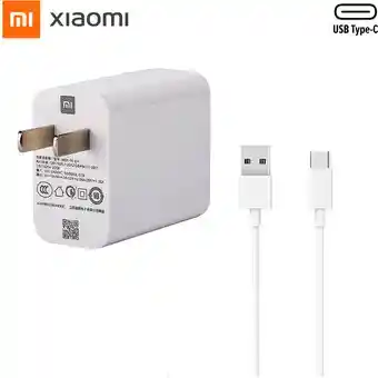 Xiaomi Cargadorde 33W Fast Charge Tipo C