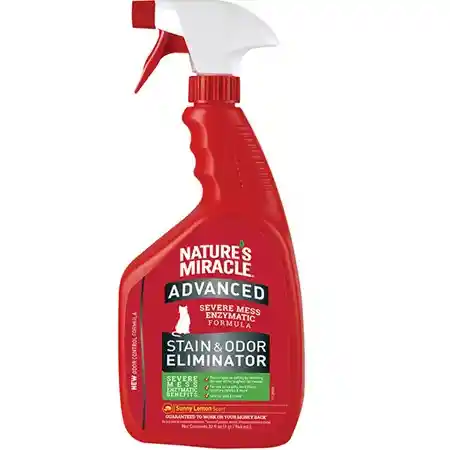 Natures Miracle® Eliminador Avanzado De Manchas Y Olores - Aroma A Limón Soleado 32 0z(946 Ml)