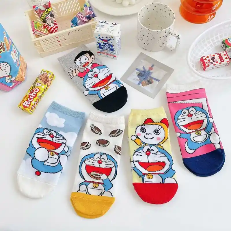 Medias Tobilleras Doraemon (nubes)