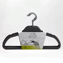 Gancho Ropa Exp Phr810 Metalico Soft Touch Set 5 Un