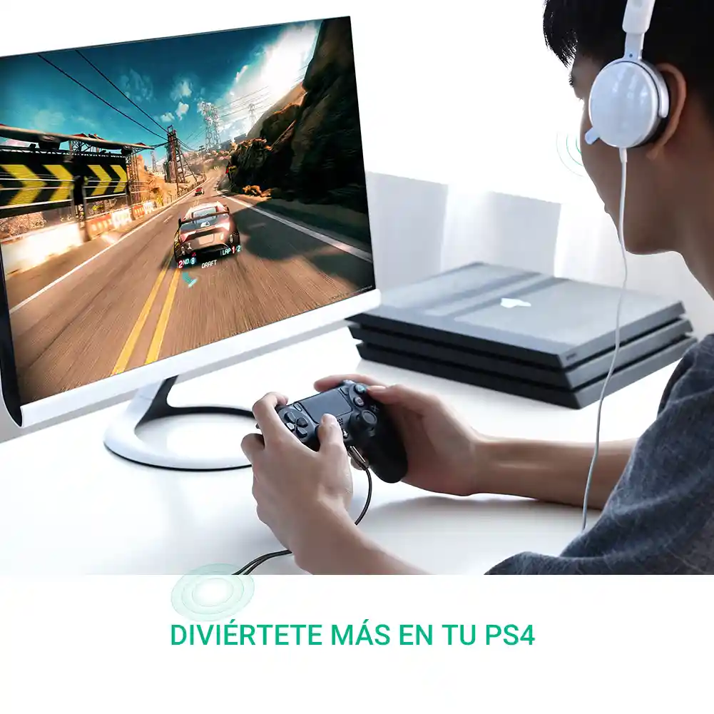 Divisor De Auriculares De Macho A Doble Hembra Ugreen 30620