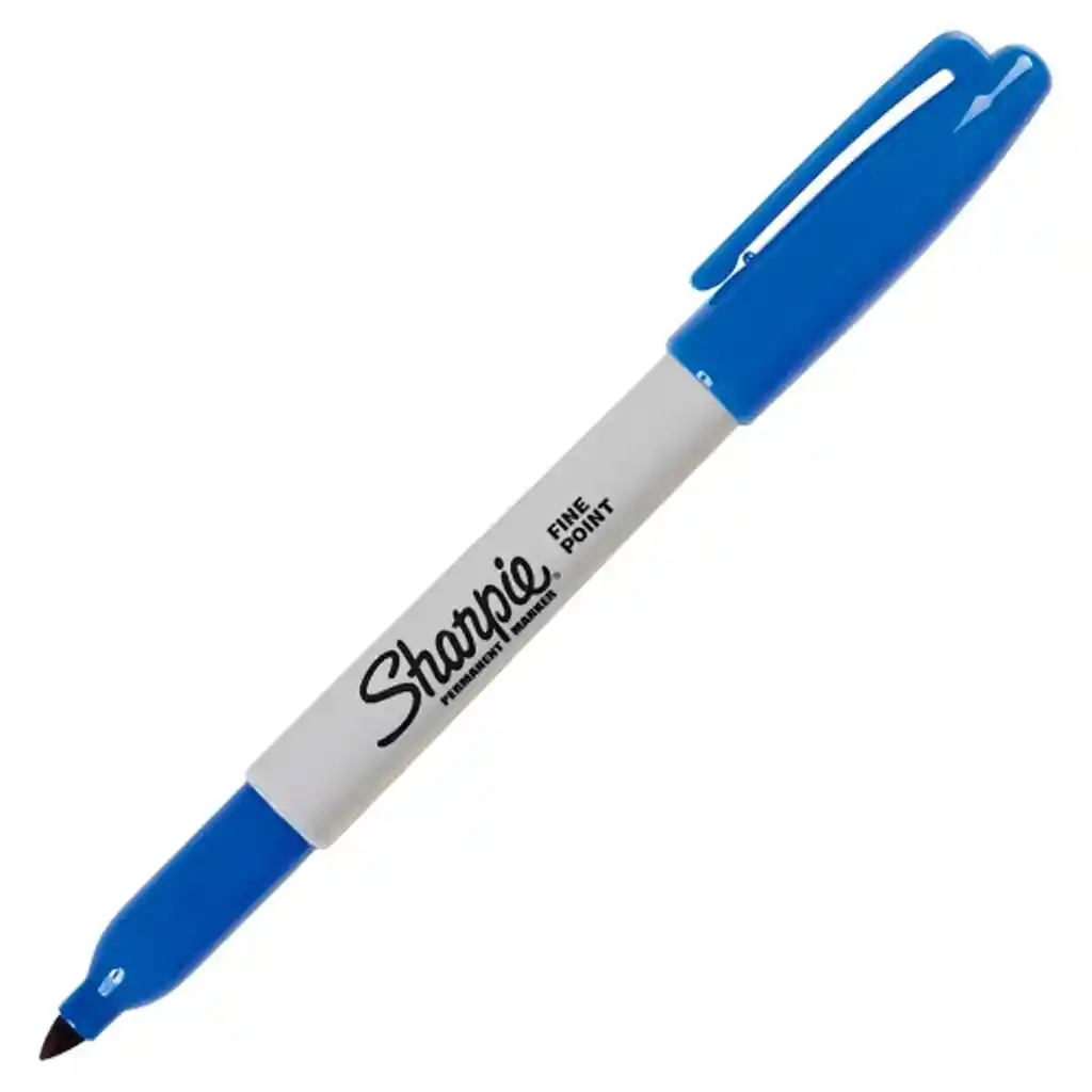 Sharpie Marcador Fino Azul Tecno