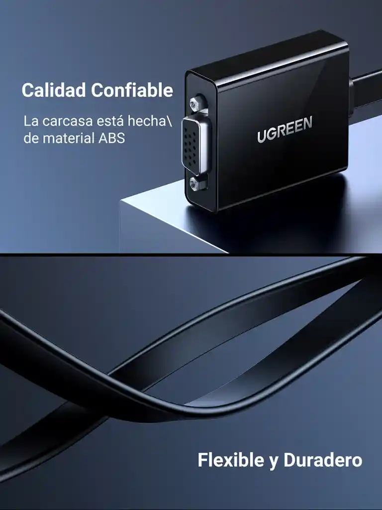 Hdmi A Vga Con Convertidor De Audio Ugreen 40248