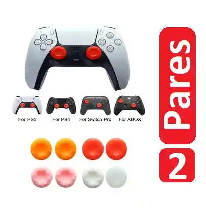 Gomas Para Análogos Grips De Silicona Xbox Ps3 Ps4 Protectores Control