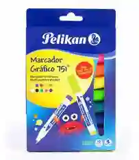 Pelikan Marcador Graficox10 Colores