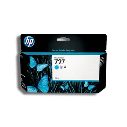 Cartucho De Tinta Hp 727 De 130 Ml Cian Original (b3p19a)