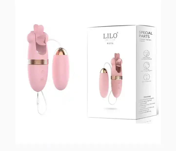 Vibrador Estimulador Clitoriano + Huevo Lilo Ruedas Ll-a1912-b