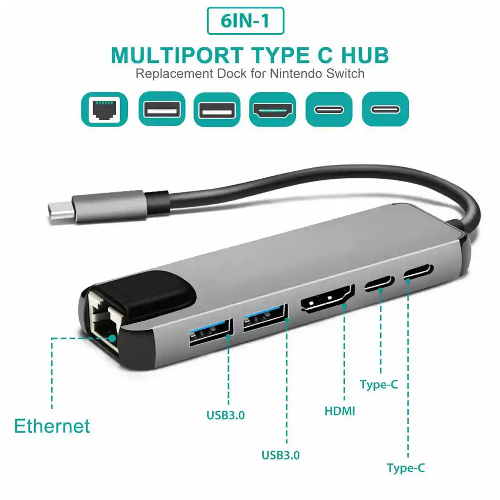 Jaltech Hub Multipuertos Tipo C B624