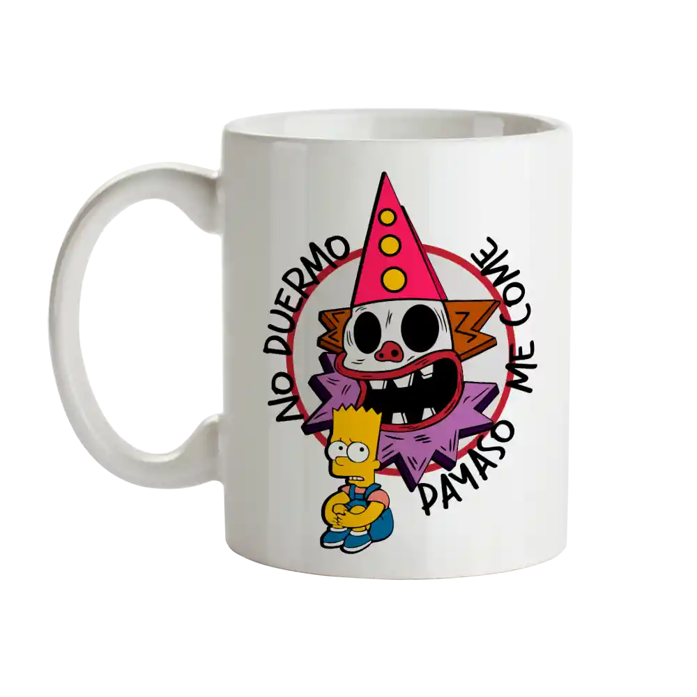 Mug Bart No Duermo Payaso Me Come