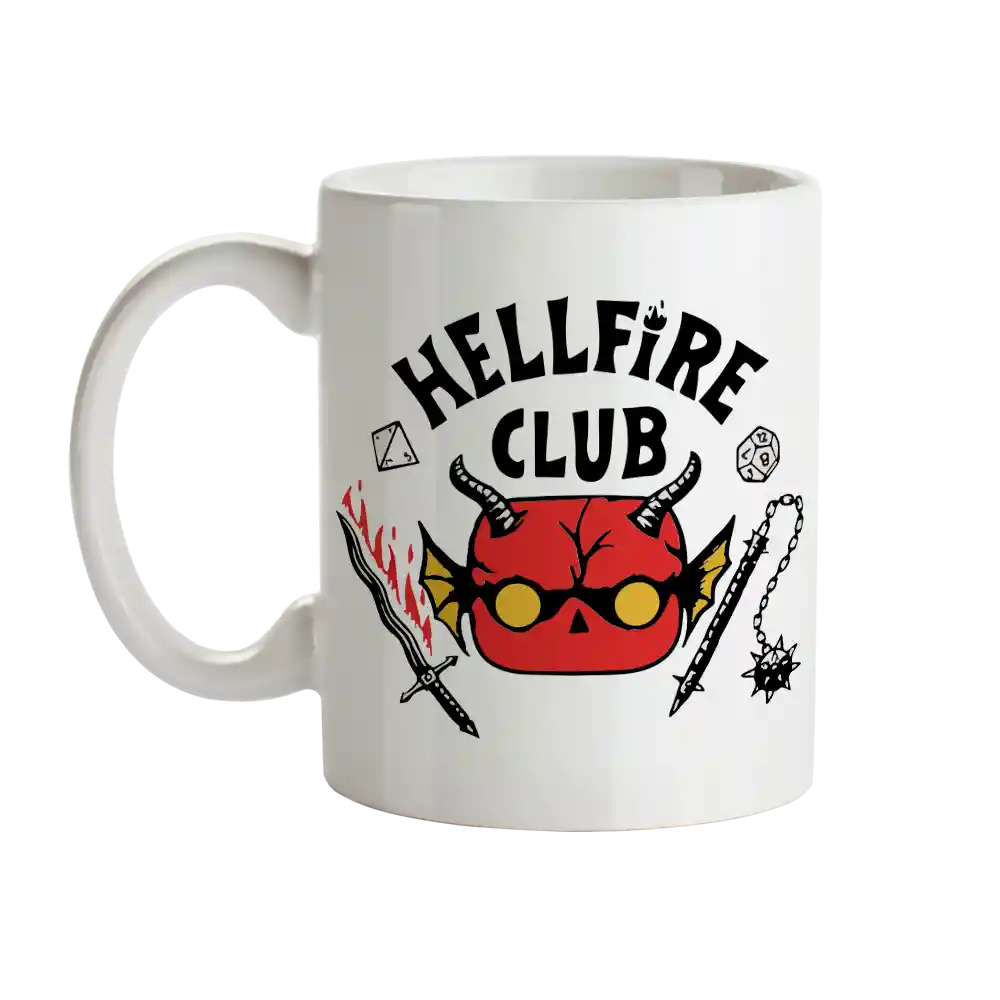 Mug Hellfire Club Stranger Things Tipo Pop