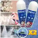 Nieve Artificial Spray X2 Decora Vidrio Navidad Vitrinas