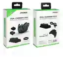 Base Cargadora De Controles + 2 Fundas Protectoras Para Control De Xbox One