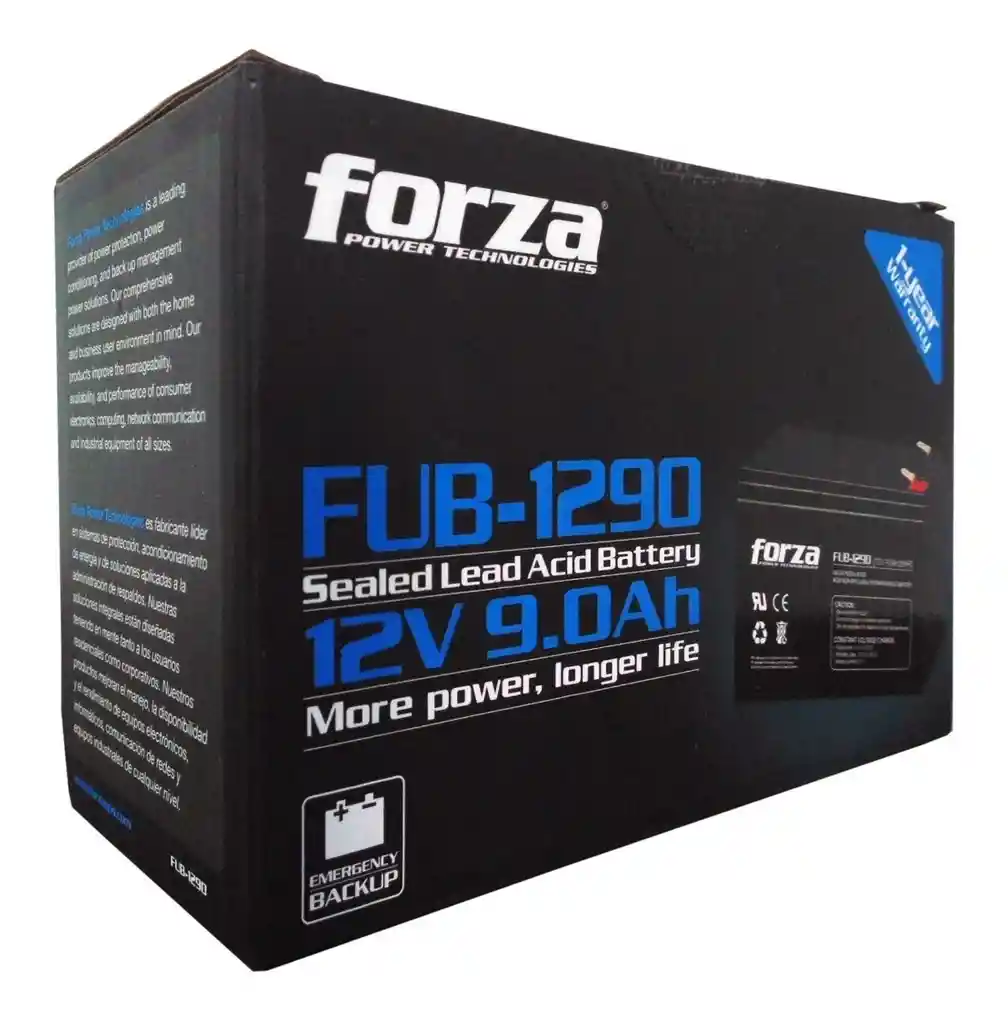 Bateria Para Ups Forza 12v - 9ah Fub-1290 Alarmas,robotica