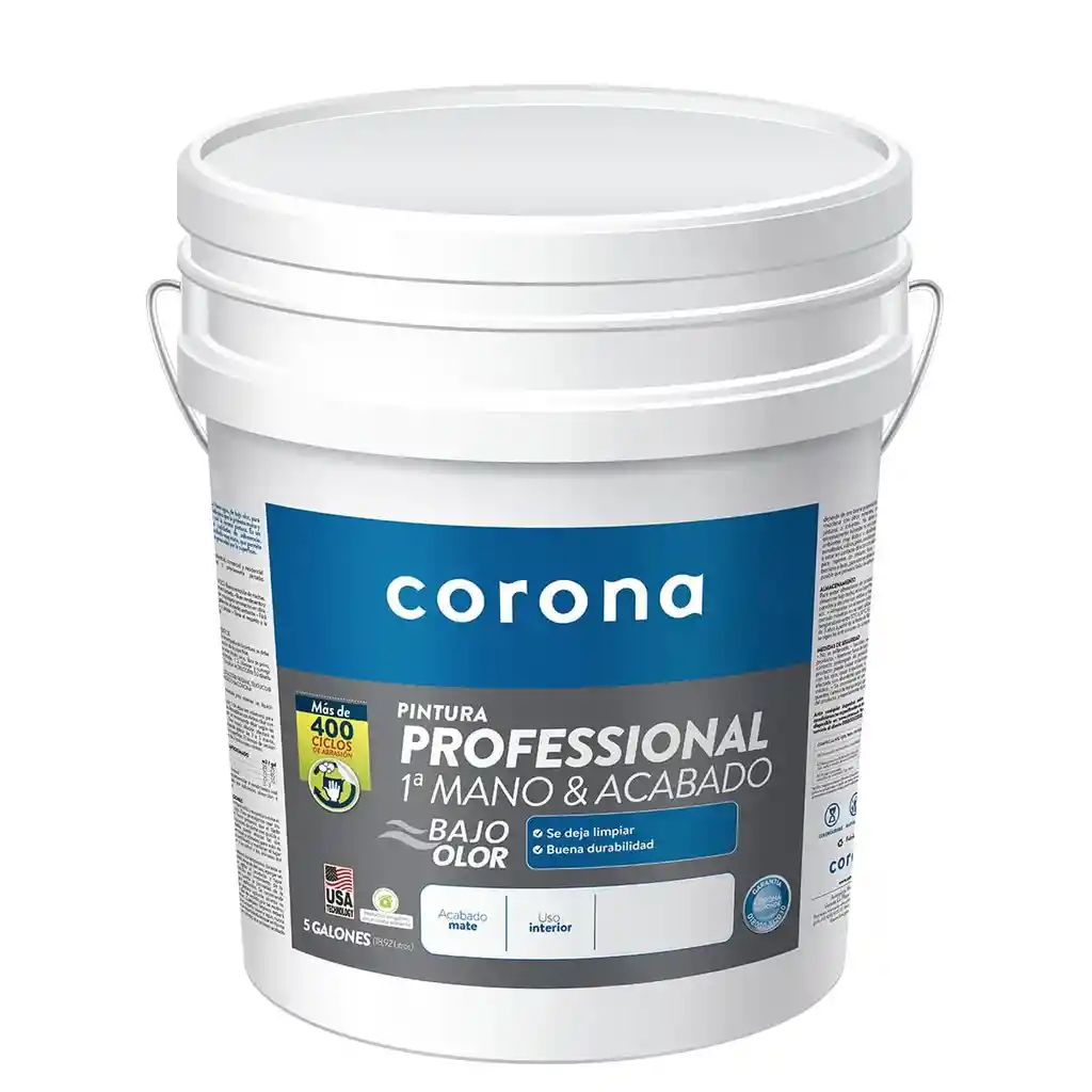 Pintura Blanca Vinilo Tipo 1 Corona Cuñete (18.92 L)