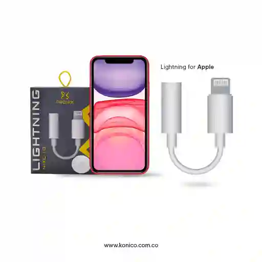 Convertidor Iphone Audífonos Jack A Lightning 3.5mm Garantía