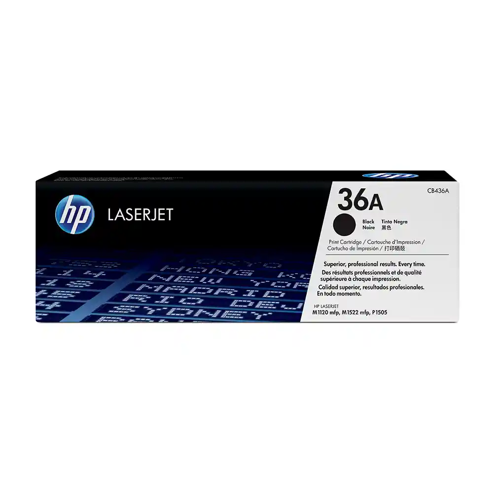 Cartucho De Toner Hp 36a Negro Laserjet Original (cb436a)