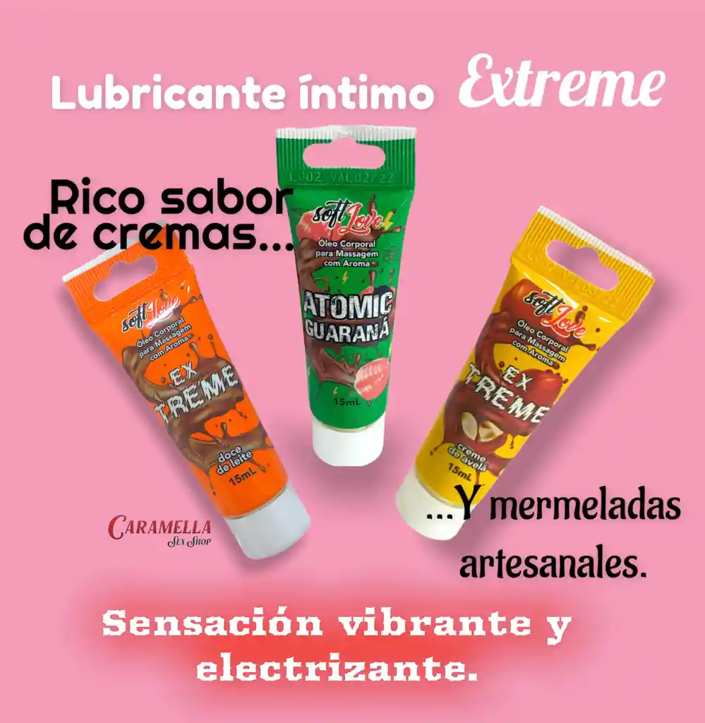 Lubricante Extreme Soft Love 15ml Color Naranja