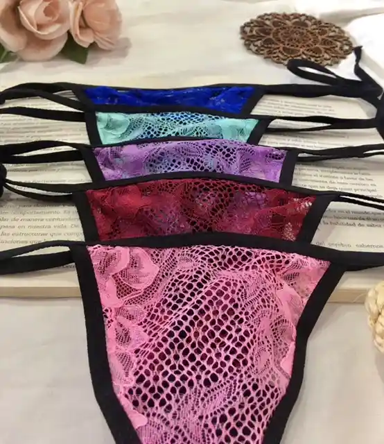 Tanga De Amarrar Talla Única Color Lila