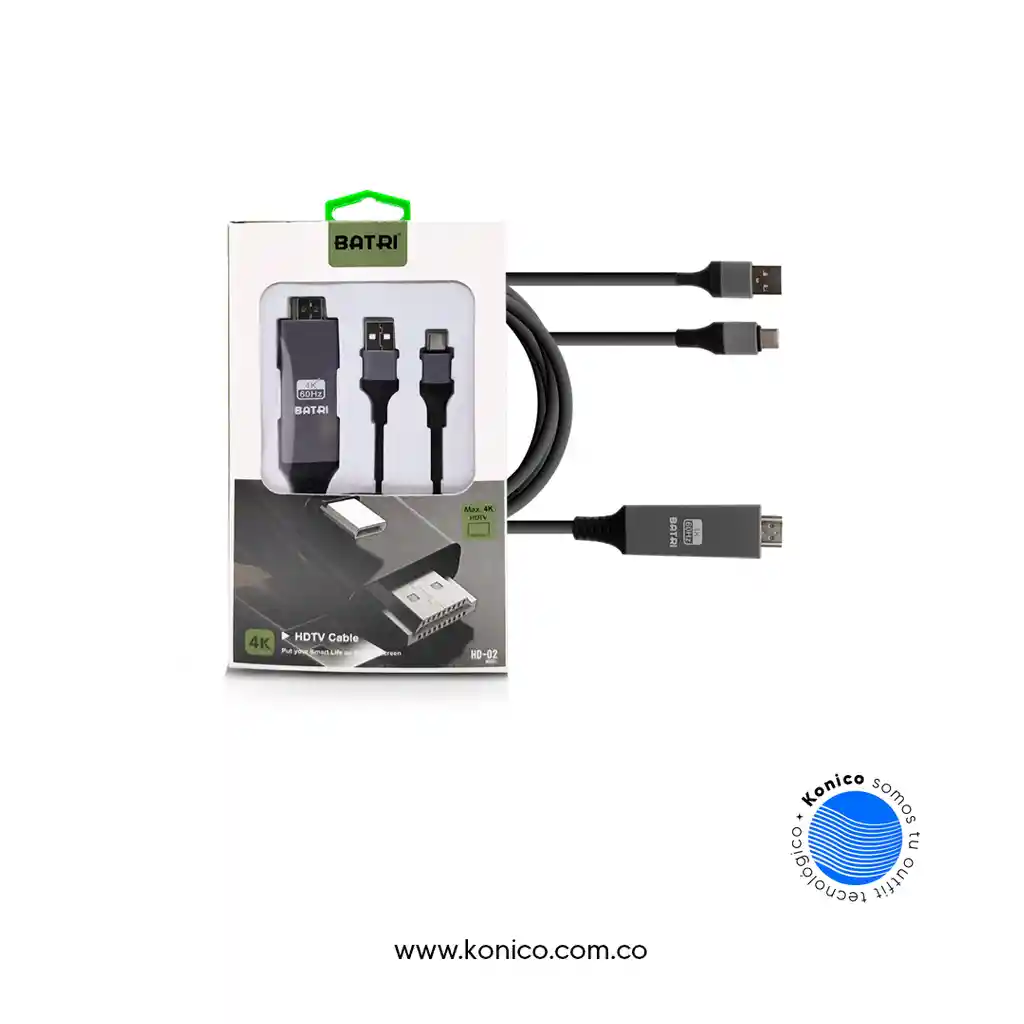 Cable Tv Adaptador Hdmi Micro Usb Y Tipo C Proyectar Pantalla 4k