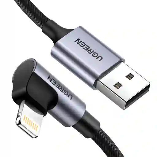 Cable Lightning A Usb 2.0 Ángulo De 90° 1mt Ugreen 60521