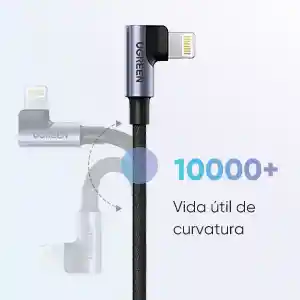 Cable Lightning A Usb 2.0 Ángulo De 90° 1mt Ugreen 60521