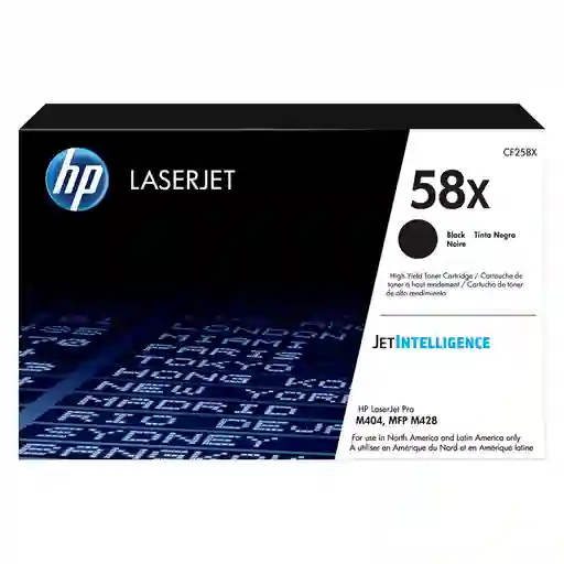 Cartucho De Toner Hp 58x Negra Alto Rendimiento Laserjet Original