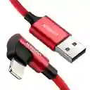 Cable Lightning A Usb 2.0 Ángulo De 90° 1mt Ugreen 60555