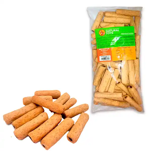 Natural Barquillo De Fibra Relleno De Carne Deshidratada(Para Perros) 1 Kl Recarga