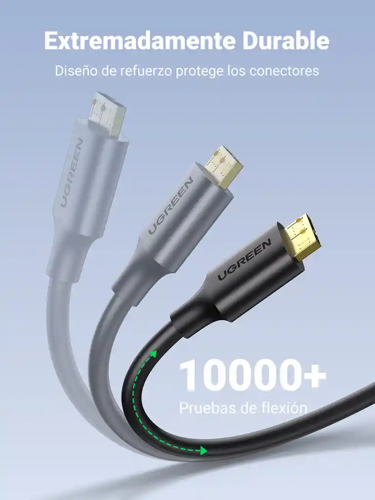 Cable Micro Usb 3.0 A Usb-a De Disco Duro 1mt Ugreen 10841