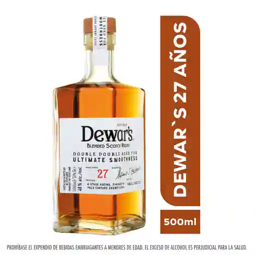  Whisky  Dewars  Dd 27 Anos 500 Ml 