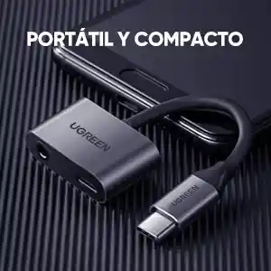 Adaptador Auriculares Usb Tipo C A 3.5mm Jack Ugreen 50596