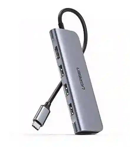 Adaptador Usb Tipo C 6 En 1 Con 4k Hdmi Ugreen 70410