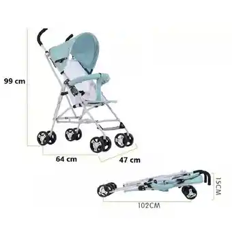 Coche Para Bebe Paseador Cierre Facil Pd-701-1 Rojo