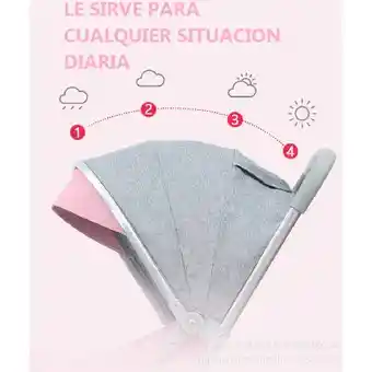 Coche Para Bebe Paseador Tipo Maleta + Toldillo Rojo 609-1