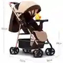 Coche Para Bebe Con Capota Expandible Fino Reversible Beis 701-4