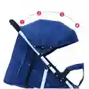Coche Para Bebe 3 Niveles Fino + Capota Azul 701-6