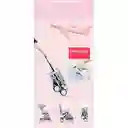 Coche Para Bebe Paseador Tipo Maleta + Toldillo Rosa 609-1