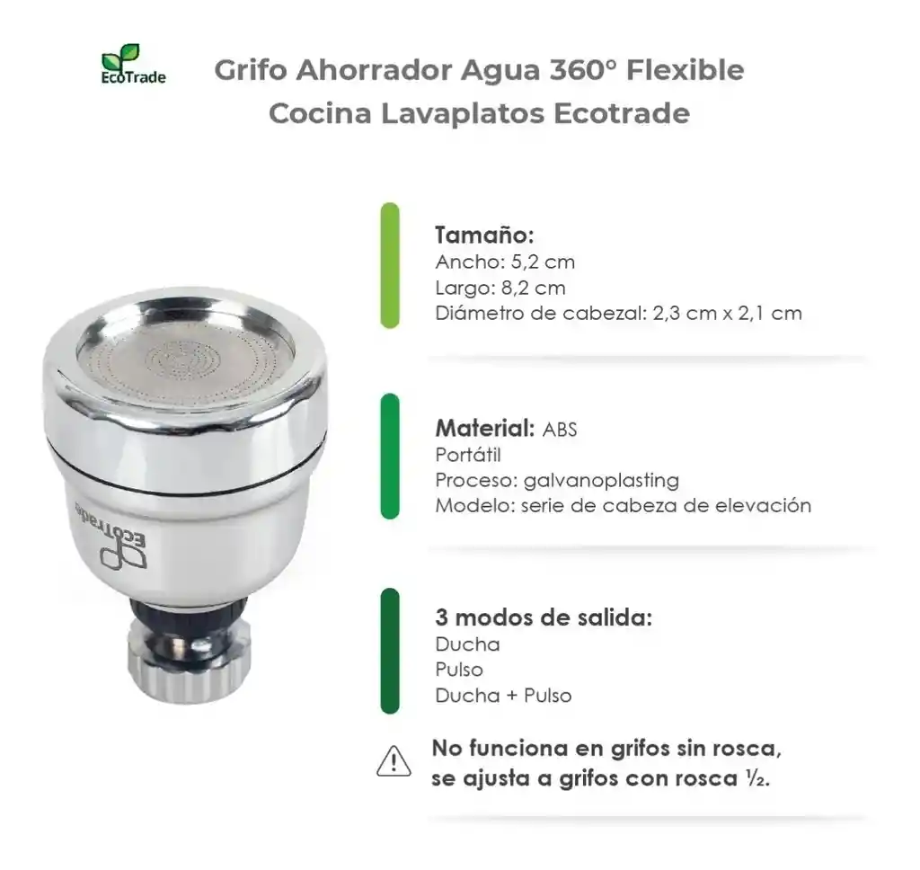 Filtro Purificador De Agua Bioenergetico Con Capacidad De 14 Litros + Grifo Ahorrador De Agua Movimiento De 360 Grados Flexible Cocina