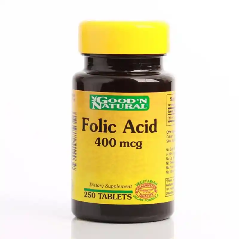 Acido Fólico 400 Mcg X 250 Tab - Good'n Natural