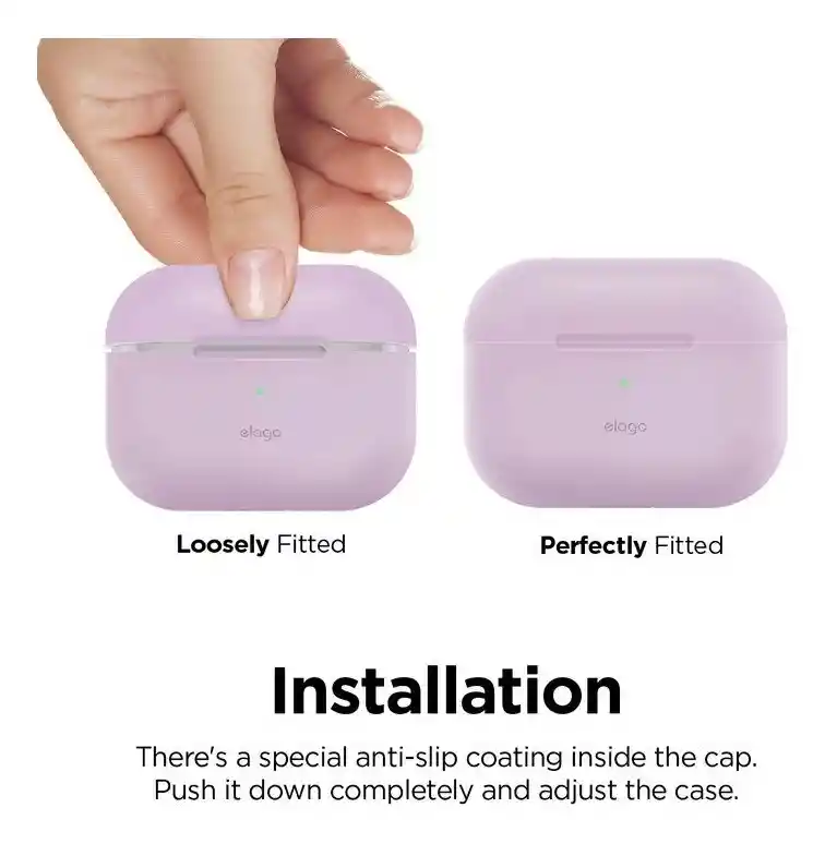 Estuche Para Airpods Pro De Silicona Elago En Lavanda