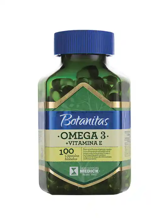 Omega 3 + Vitamina E 100 Cápsulas Blandas