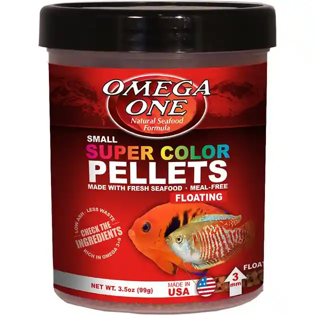 One Omegasuper Color Pellets Floating Small 99Gr-3Mm